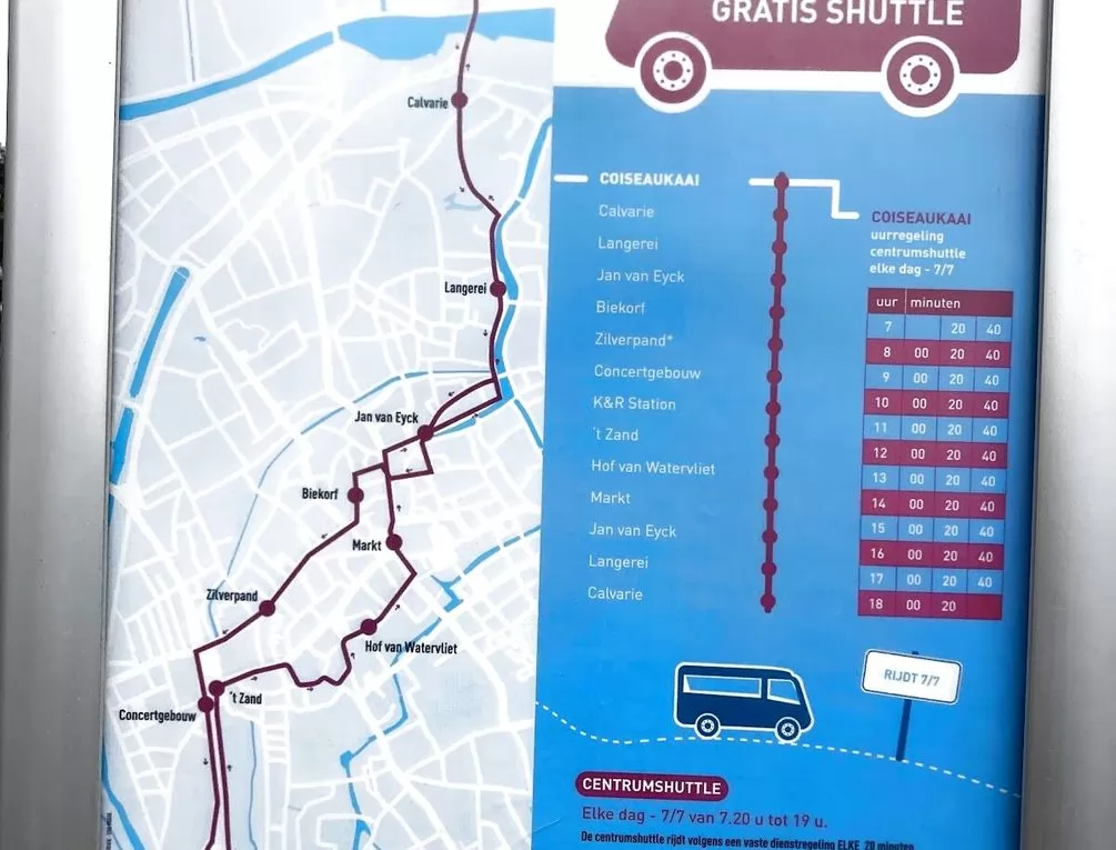 Afbeelding gerelateerd aan Gratis randparking - Coiseaukaai (75 plaatsen)